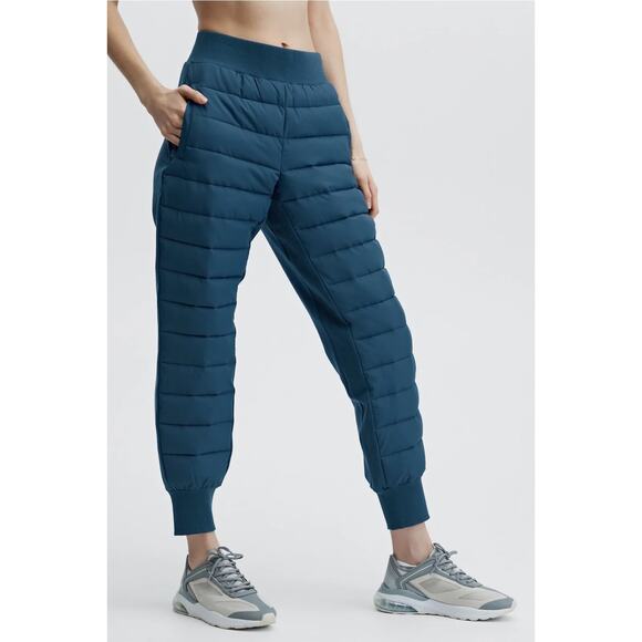 Fabletics Pants - New Fabletics Aspen Puffer Jogger Blue Nova size 1X